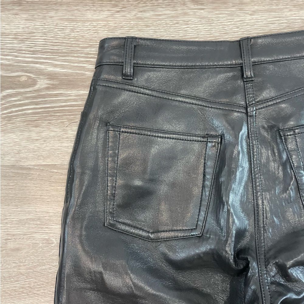 Wilfred Aritzia Women's Melina Faux Vegan Soft Leather Pants Black sz 4 - Picture 7 of 13